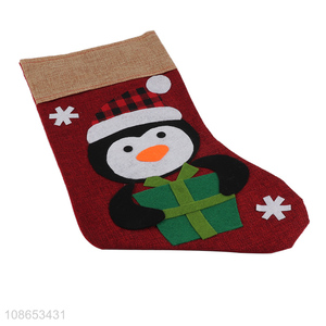 Yiwu market cartoon christmas stocking bag for christmas decoration