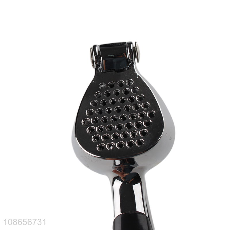 Most popular handheld zinc alloy kitchen garlic press for sale