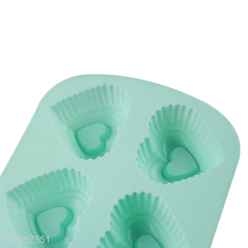 Hot selling heart shaped silicone cake molds/chocolate molds/pudding molds