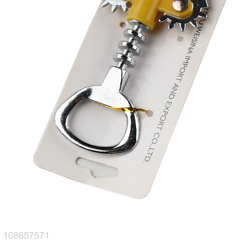 Online wholesale all-in-1 winged corkscrew zinc alloy wine opener