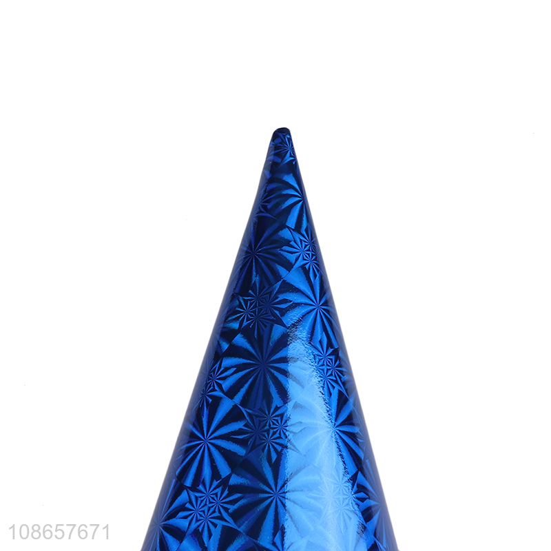 Good quality laser birthday party hats cone hats for adults & kids