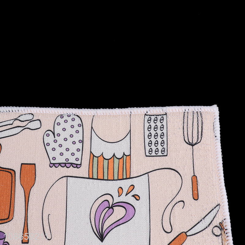 Top quality quick dry polyester dish drying mat for sale