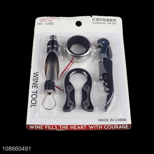 Top selling corkscrew gift set wine tool wine bottle opener set wholesale