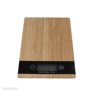 Wholesale bamboo pannel ditigial food scale led display kitchen scale