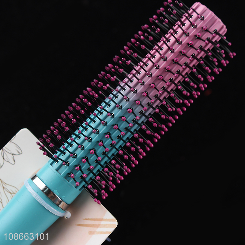 Factory supply round hair dough quiff roller blow drying hair comb