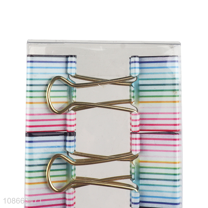 Best selling multicolor office file binder clips paper clips for stationery