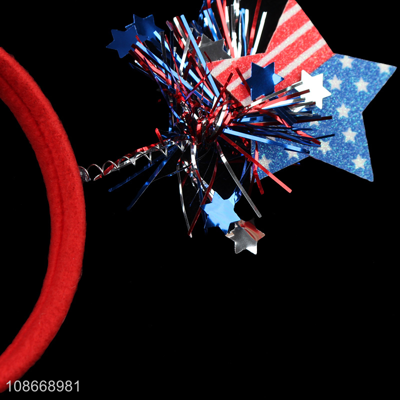 Good Quality American Independence Day Hair Hoop Patriotic Party Headband Wholesale