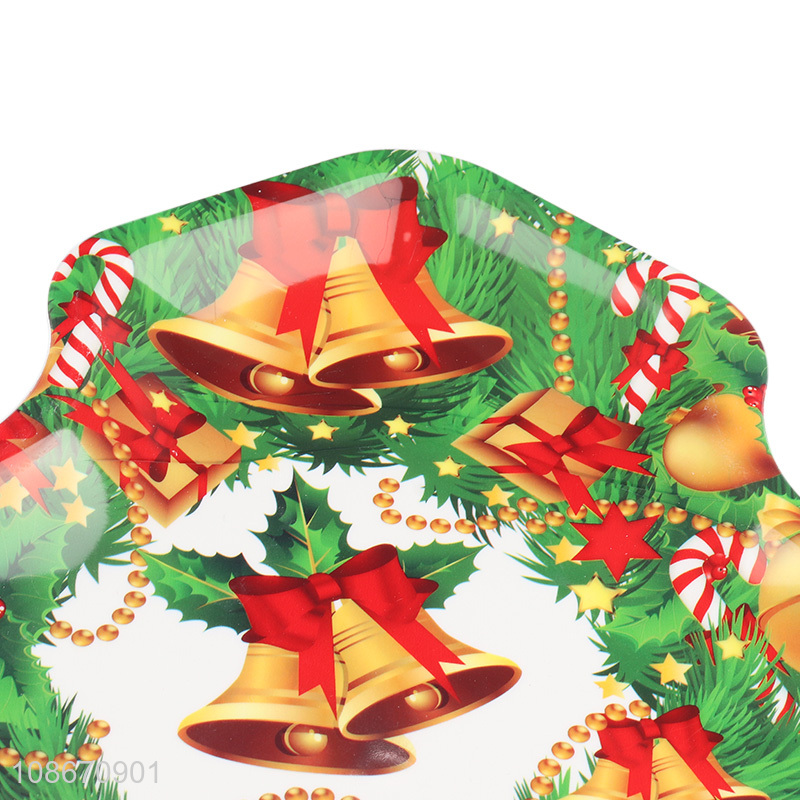 Good quality Christmas tree shape food grade plastic food trays