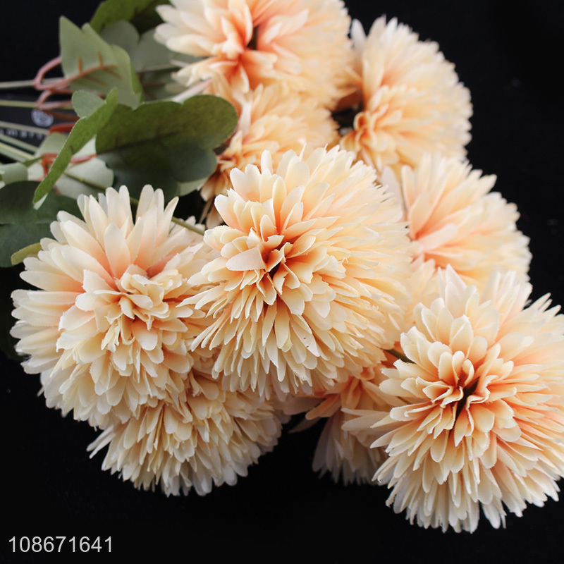 Good quality 10-head artificial flower fake bouquet for home decor