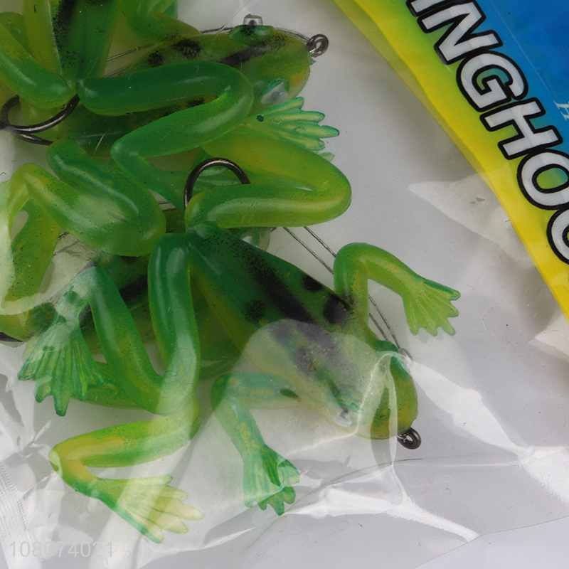 Top selling fishing soft frog bionic bait for outdoor