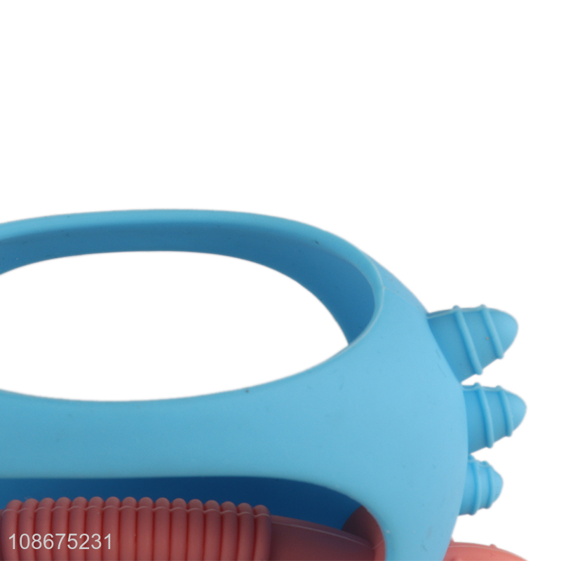 Wholesale crab shape baby teether bpa free silicone baby teething toy