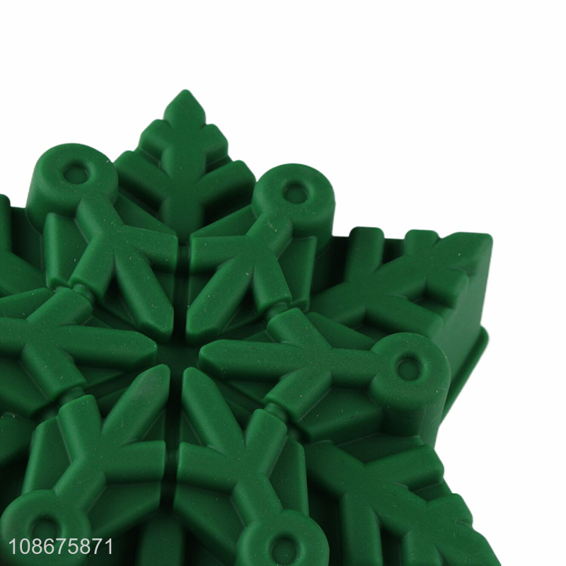 Hot selling silicone snowflake cake molds silicone baking tools