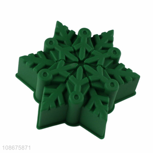 Hot selling silicone snowflake cake molds silicone baking tools