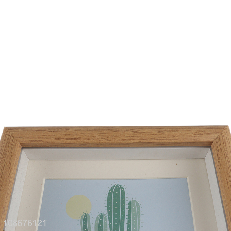 Hot Sale 5 Inch Wood Grain MDF Photo Frame For Tabletop Display