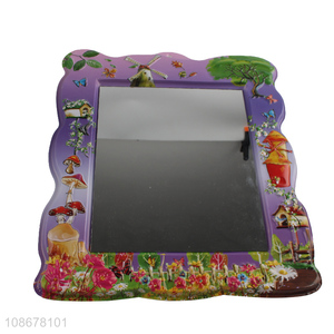 Online wholesale cartoon framed bathroom mirror vanity mirror for wall