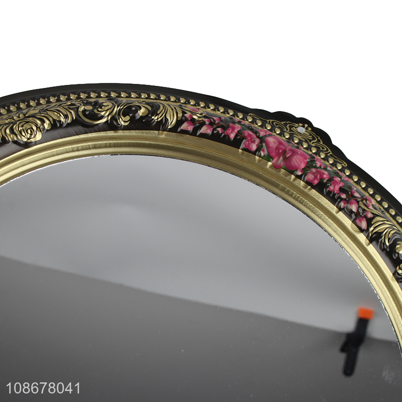 Wholesale decorative arched mirror metallic bathroom vanity wall mirror