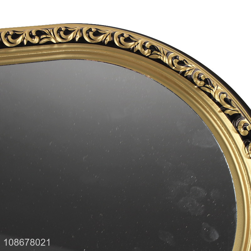 Wholesale metallic pvc frame arched mirror bathroom vanity wall mirror