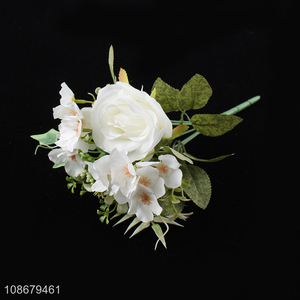 Online wholesale cloth rose flower artificial flower for wedding decoration
