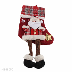 New arrival hanging christmas supplies christmas stocking for gifts