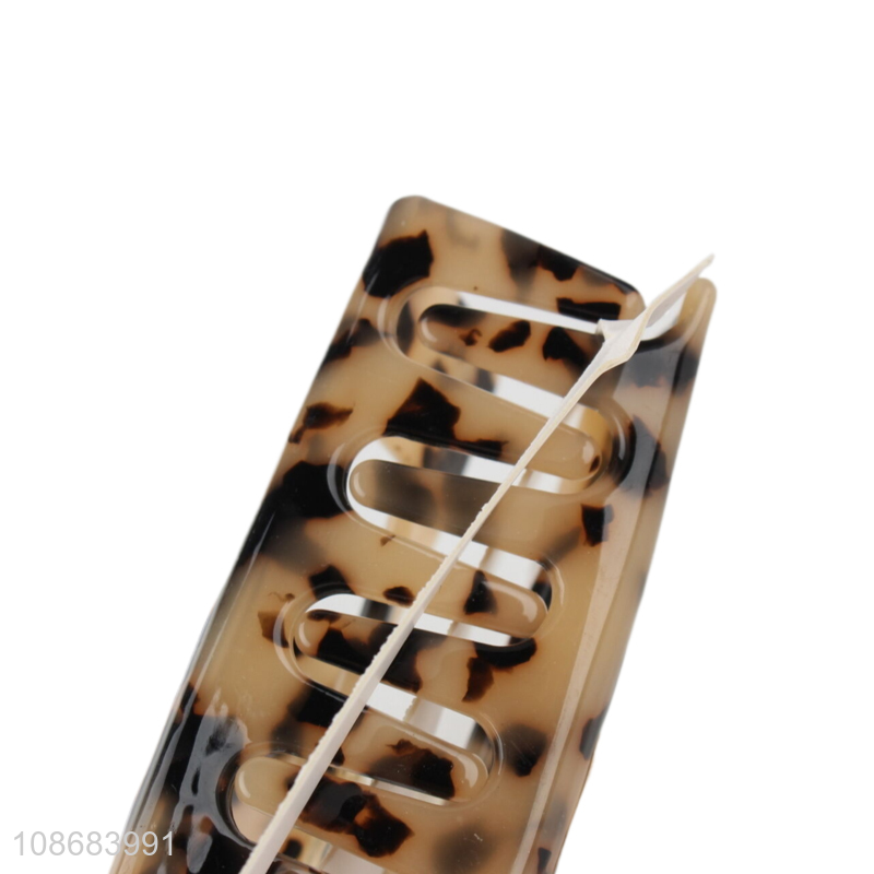 Wholesale tortoise shell acrylic acetate hair claw clips for thick hair