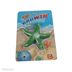 Factory price soft starfish water growing toy for children