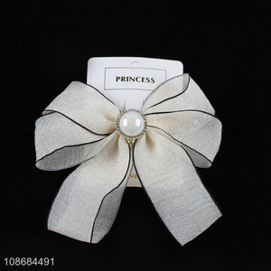 Low price fashion women hair accessories bow hairpin hair clips