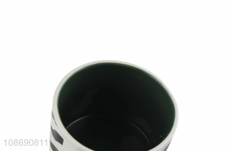 New product novelty zebra coffee mug ceramic water cup with handle