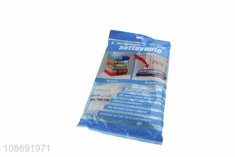 Good selling space-saving transparent vacuum bag for clothing