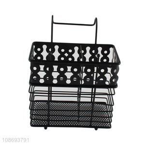 Wholesale metal draining chopsticks cage chopsticks cutlery storage holder