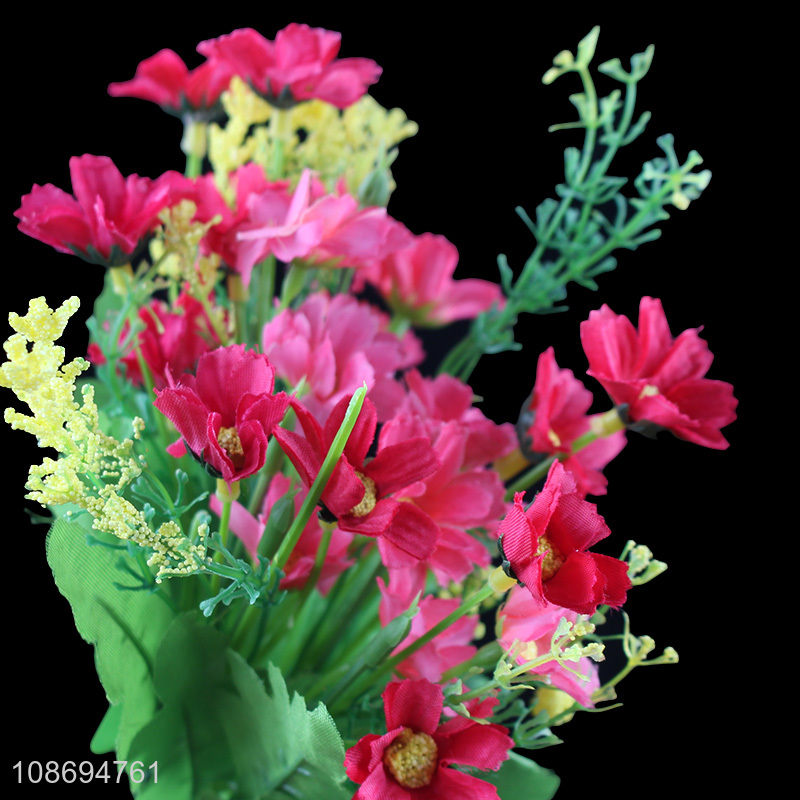 China supplier 7heads multicolor natural artificial flower for garden decoration