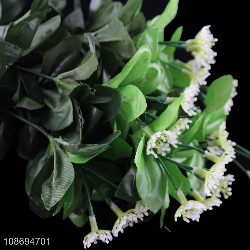 Factory wholesale natural plastic artificial flower fake flower for indoor decoration
