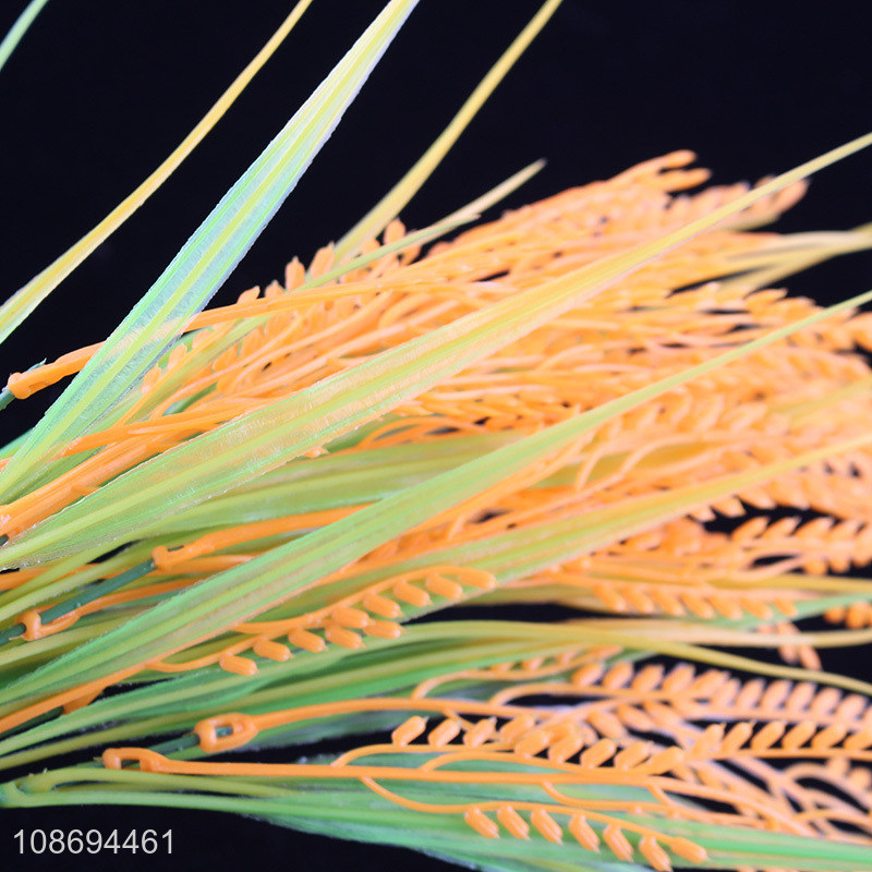 Top selling decorative plastic 7heads artificial plants wheat wholesale