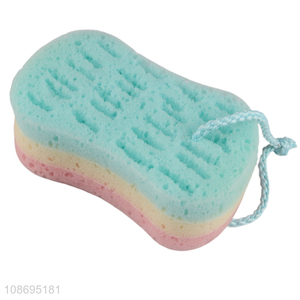 Wholesale soft bath sponge shower body scrubber for adults kids