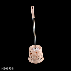 Hot selling bathroom accessories handheld toilet brush with stainless steel handle