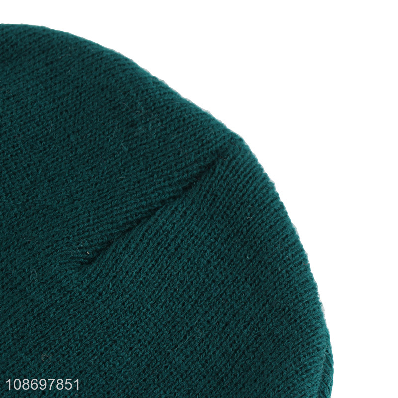 Good quality multicolor adult fashion beanies hat knitting hat for sale