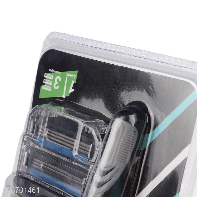 Good price men's shaving razors disposable razors with 3 blades