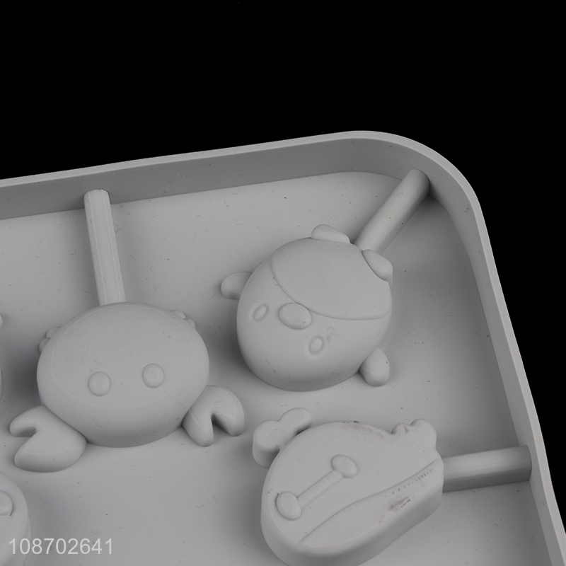 Yiwu market silicone non-stick cartoon ice cube mold candy chocolate mold