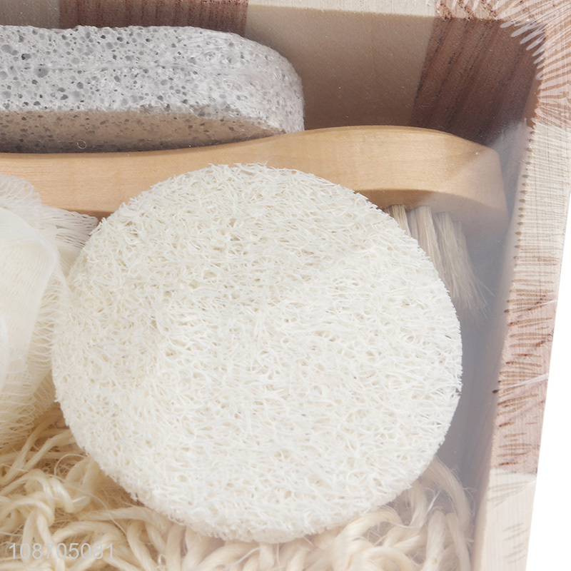 Yiwu market bath gifts bath brush foot pumice stone set for skin care