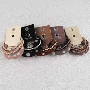 Hot selling high elastic hair bands hair ties for women girls