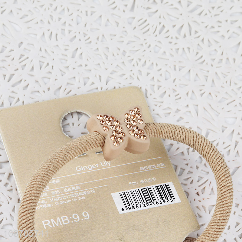 Wholesale chic elastic hair ties hair bands hair ropes with charms