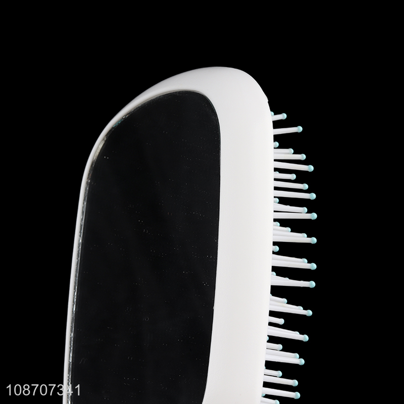 Good quality soft massage airbag comb paddle hairbrush with mirror