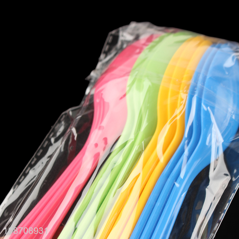 Hot selling 12pcs plastic tasting spoon disposable appetizer spoons