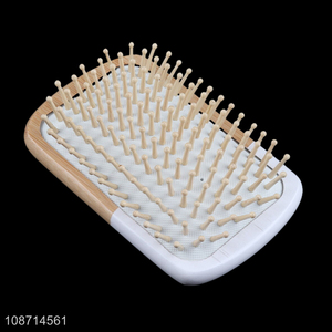 New product anti-static massge airbag bamboo hairbrush without handle