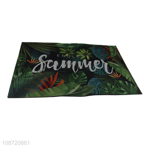 Top selling printed non-slip rectangle door mat floor mat wholesale