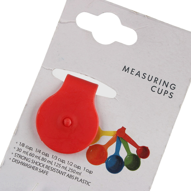 Top sale plastic kitchen measuring cup and spoon set wholesale