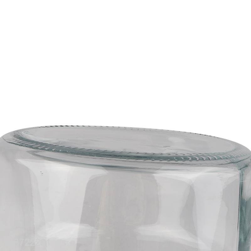 Good selling clear glass sealed wide mouth candy cookies storage jar wholesale