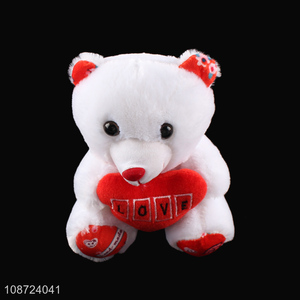 Good quality cute soft stuffed plush bear Valentines's Day toy