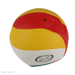 Wholesale size 5 pu leather soft training game volleyball for adults teens