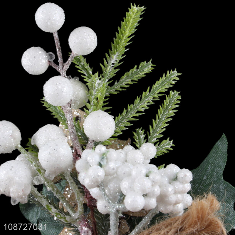 China imports artificial Christmas berry picks faux twigs for Xmas tree decor