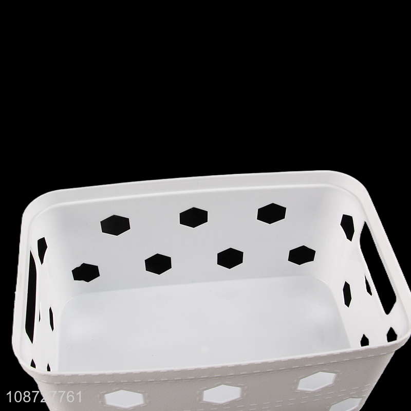 Good sale white children's toy sorting storage basket hollow basket